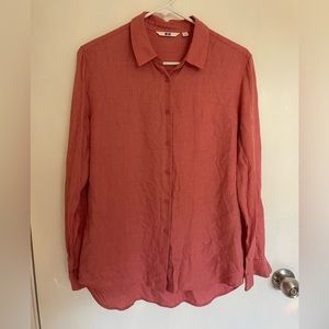 Uniqlo pink dress shirt